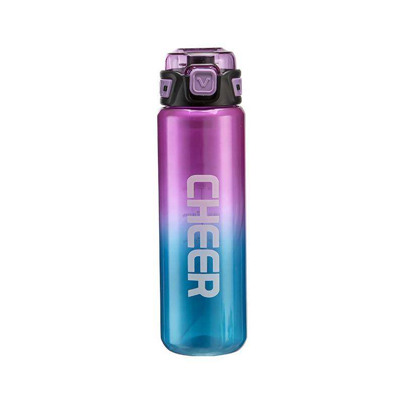CHEER gradient color bouncing lid water Cup, trendy ins style, large-capacity sports portable cup, available in multiple colors