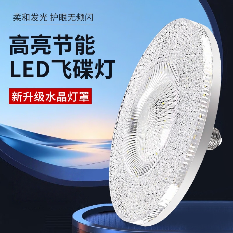 NEWDAYS brand's cross-border new led bulb bulb, detachable screw socket lamp head, crystal cover flying saucer lamp, energy-saving high-brightness lighting led bulb bulb Item Picture