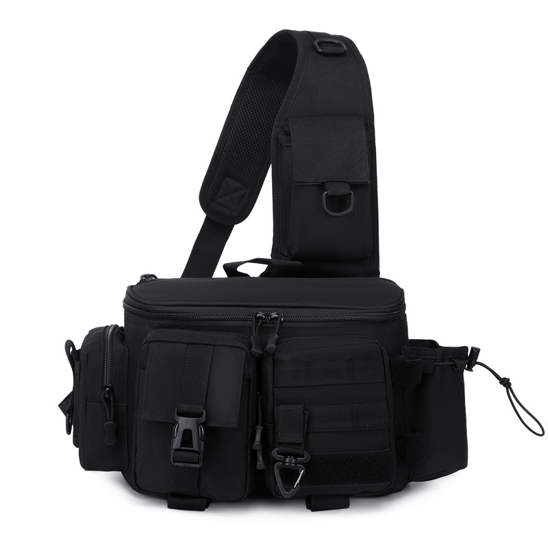 Lure bag: Multi-functional lure fishing bag, large-capacity outdoor sports tactical bag, men's fishing gear bag, crossbody bag Specification image