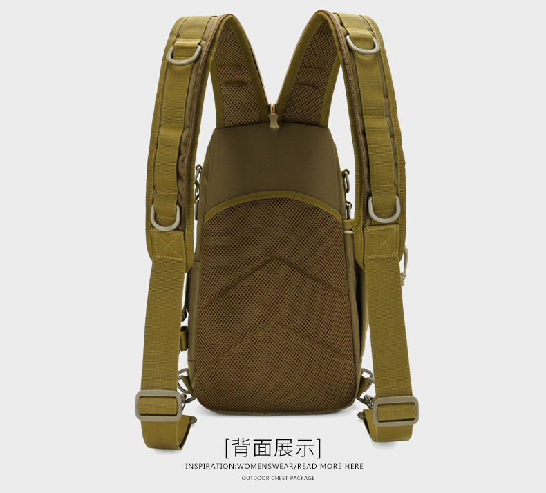 Lure bag: Outdoor dual-purpose fishing bag, lure bag, single-shoulder crossbody tactical camouflage backpack, fishing rod bag, multi-functional backpack detail image 7