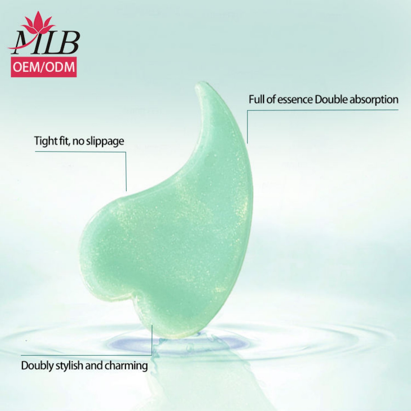 Customized skin care moisturizing hydrogel, heart-shaped crystal eye bag, fundus collagen mask, eye gel patch Specification image