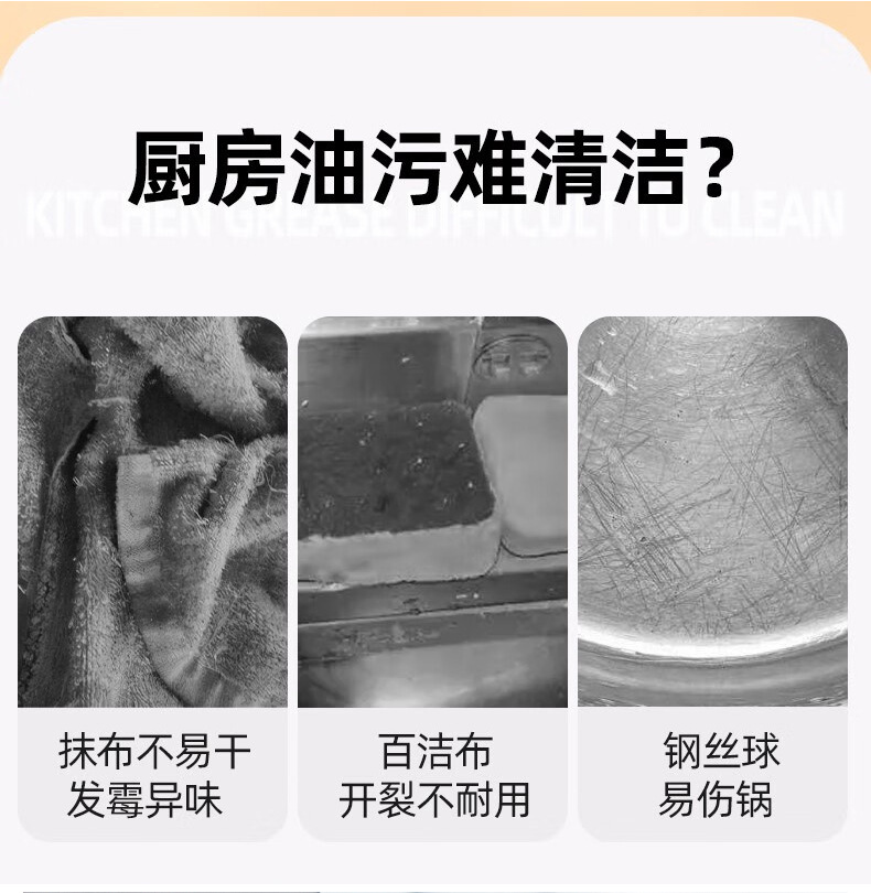 Sunday 2片装单层笑脸感温海绵  厨房去污详情1