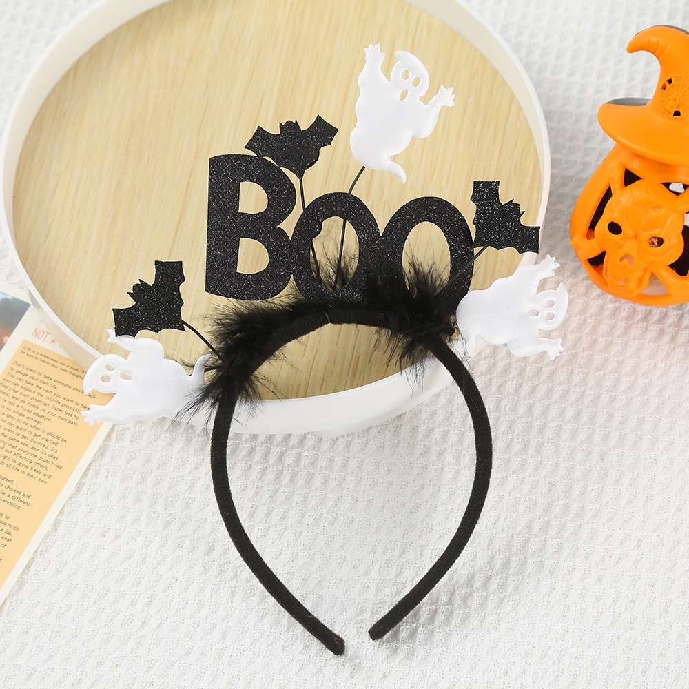 万圣节系列Boo幽灵蝙蝠蜘蛛🕷网纱节日派对舞会万圣节万圣节diy跨境