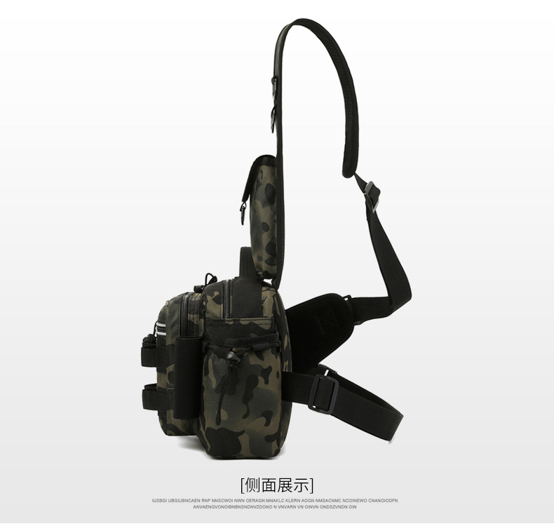 Lure bag: Outdoor lure bag, multi-functional waist bag, chest bag, fishing rod bag, large-capacity fishing backpack, tactical bag, crossbody bag detail image 15