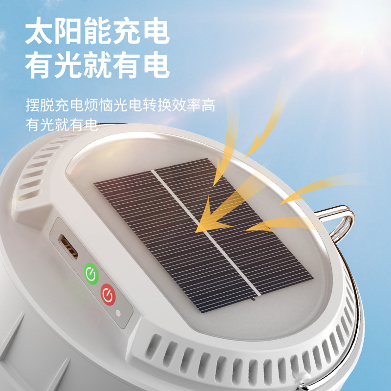 V158 luz de campamento de emergencia recargable solar al aire libre luz de campamento de atmósfera luces de cadena de colores cinta de medir luces de tienda de almacenamiento luces de stand de mercado nocturno Application Scenario