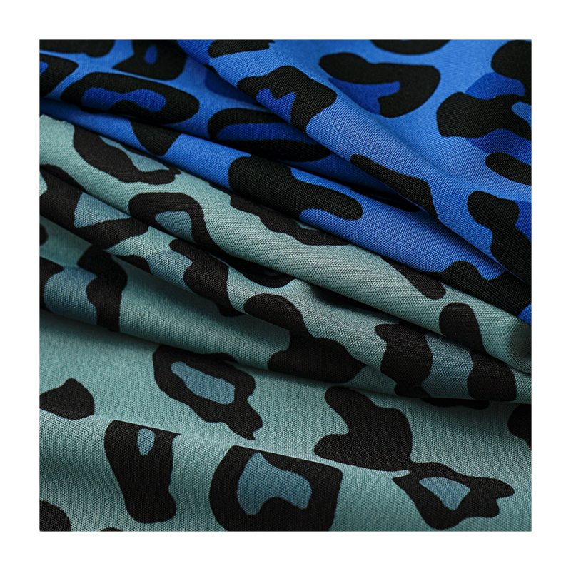 Polyester African floral print fabric with leopard print pattern, home decorative fabric details Picture