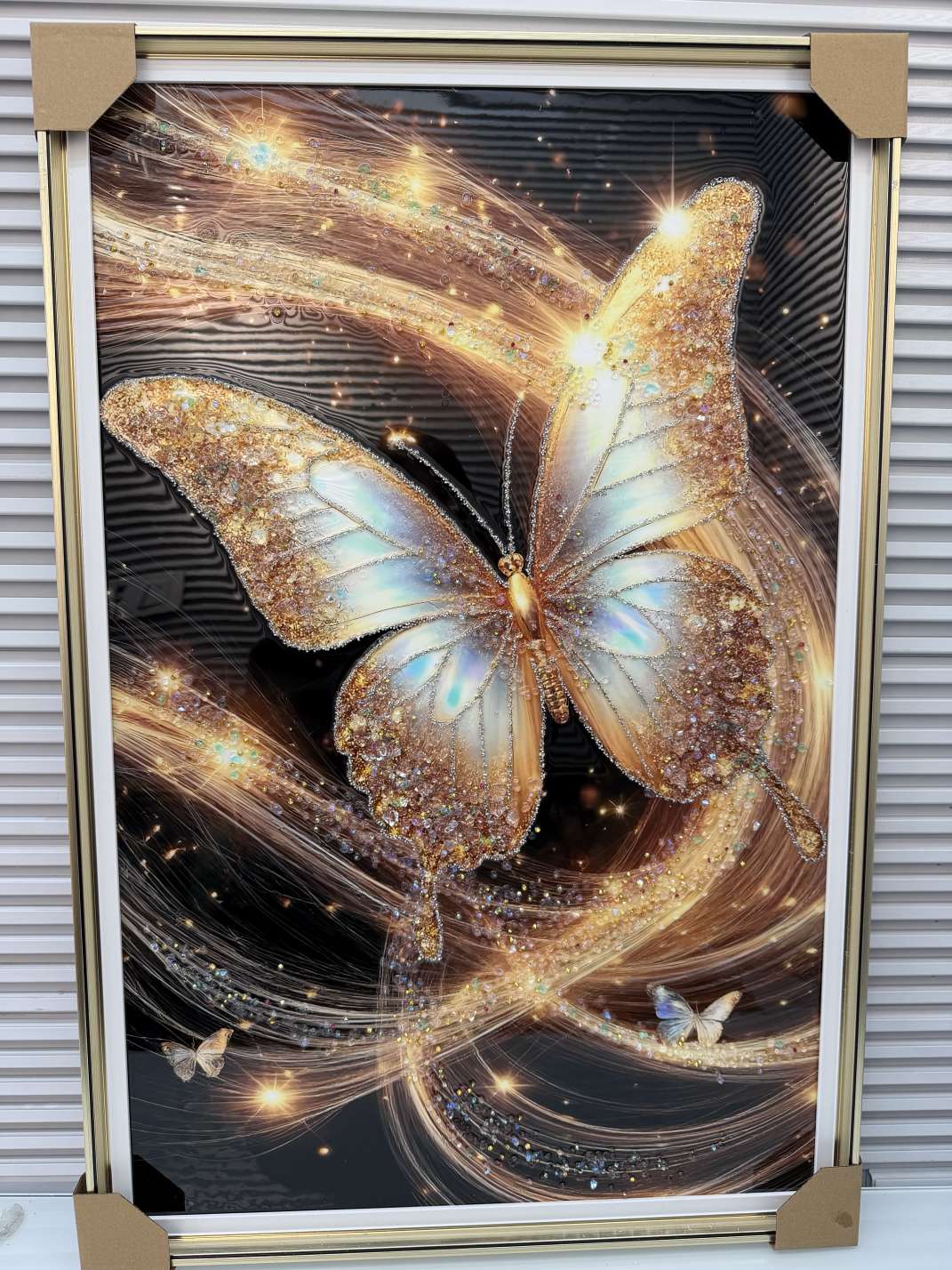 蝴蝶画框相框魔术贴柔特画架小画布版画布版
