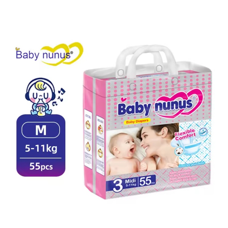 Baby nunus bebé orina no mojado permeable suave fuerte absorción cuidado de la piel fábrica venta caliente Specification image