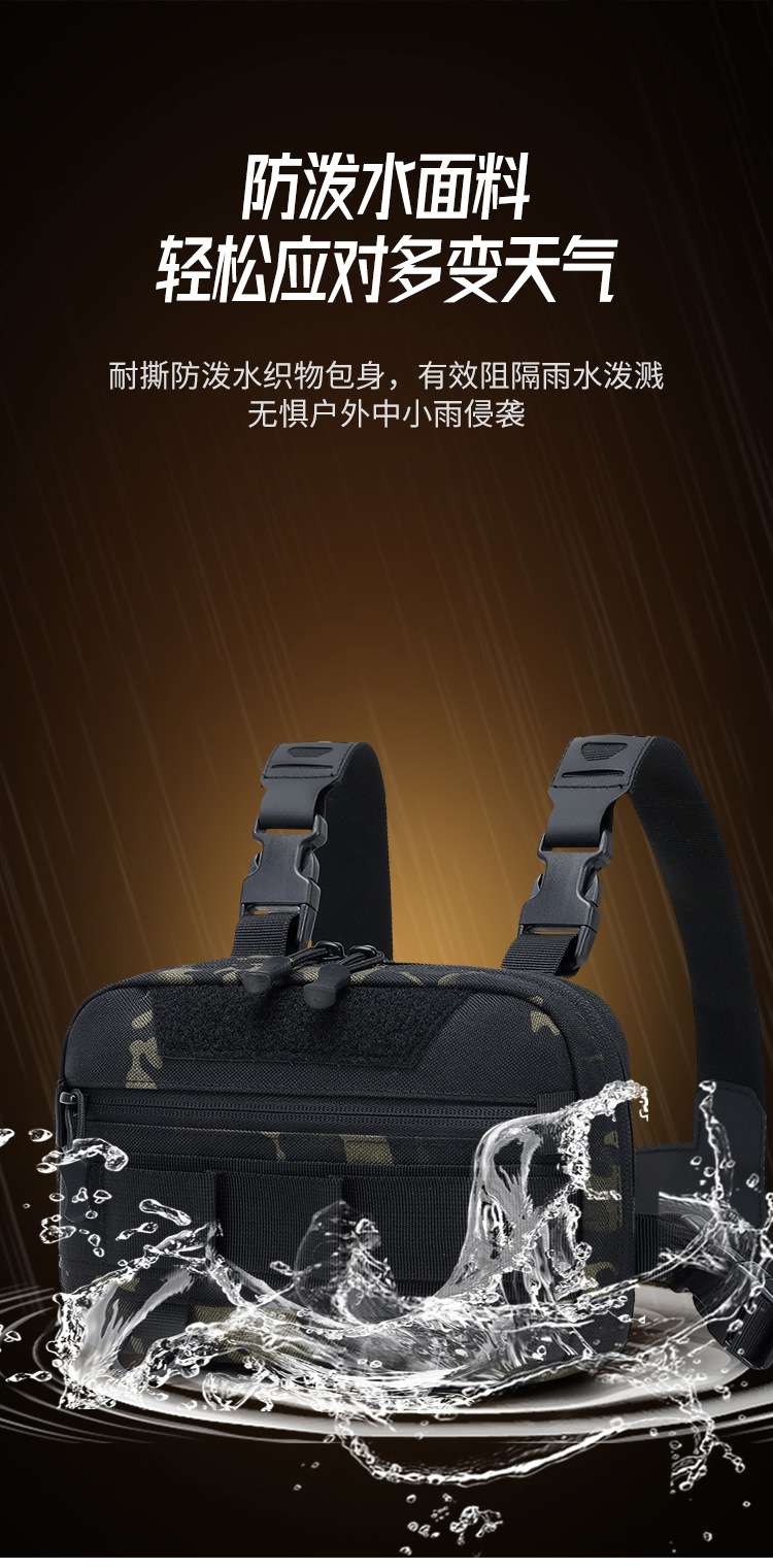 Lure bag Fishing backpack, men's and women's lightweight outdoor bag, sports multi-functional tool bag, camping chest bag detail image 10