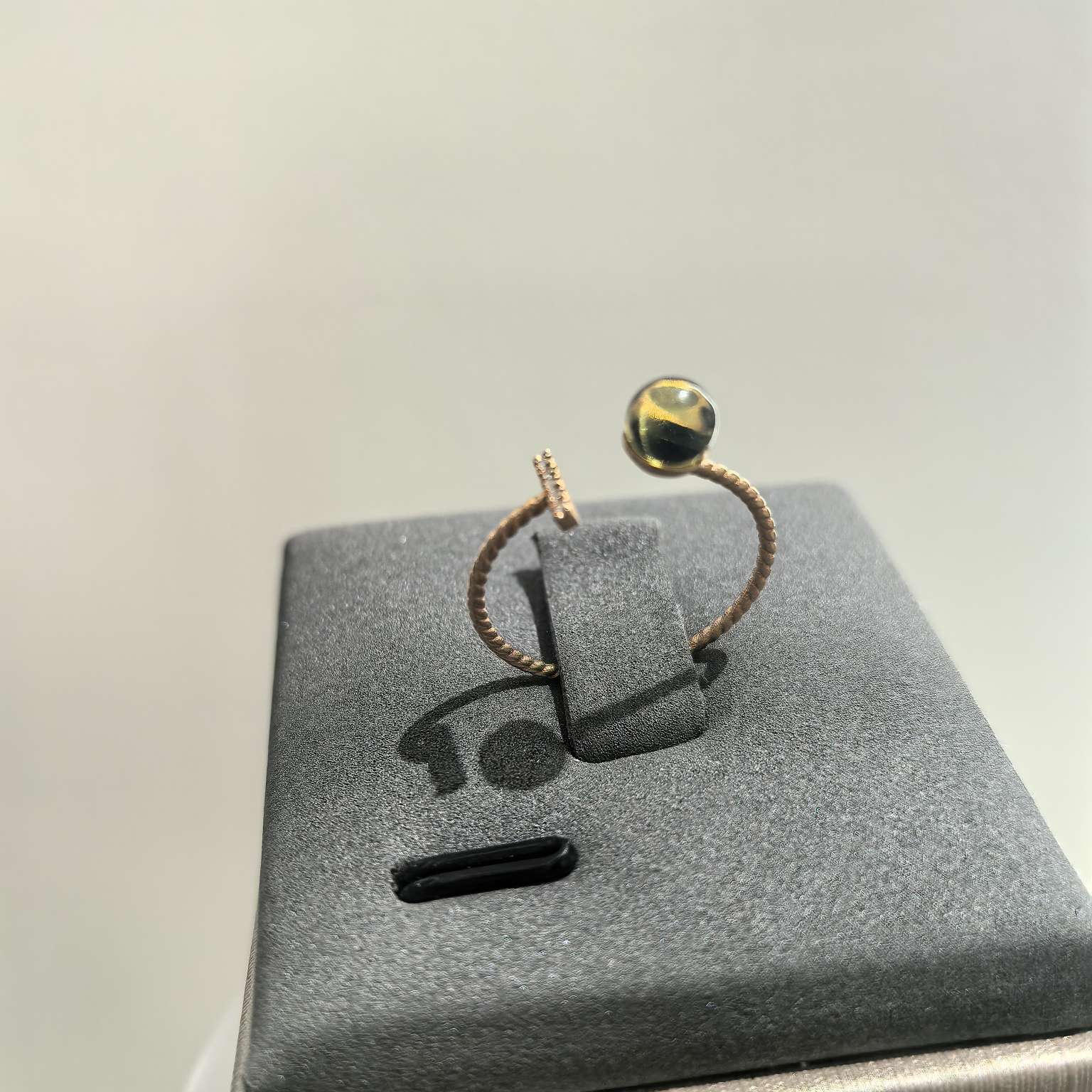 18k金蓝珀戒指