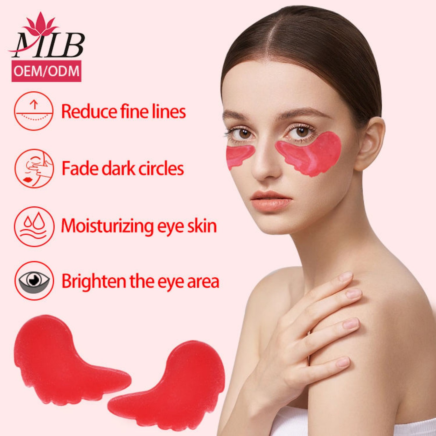 New skin care products: Crystal Collagen Eye Patch, Hydrogel Eye pad, rose 24k gold for dark circles Item Picture