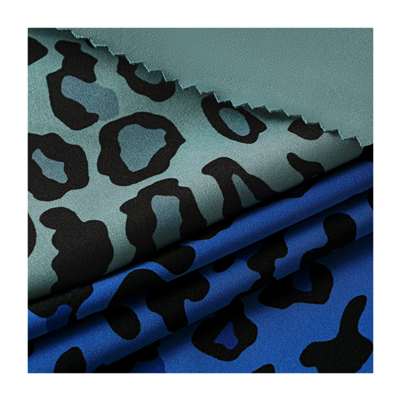 Polyester African floral print fabric with leopard print pattern, home decorative fabric Specification image