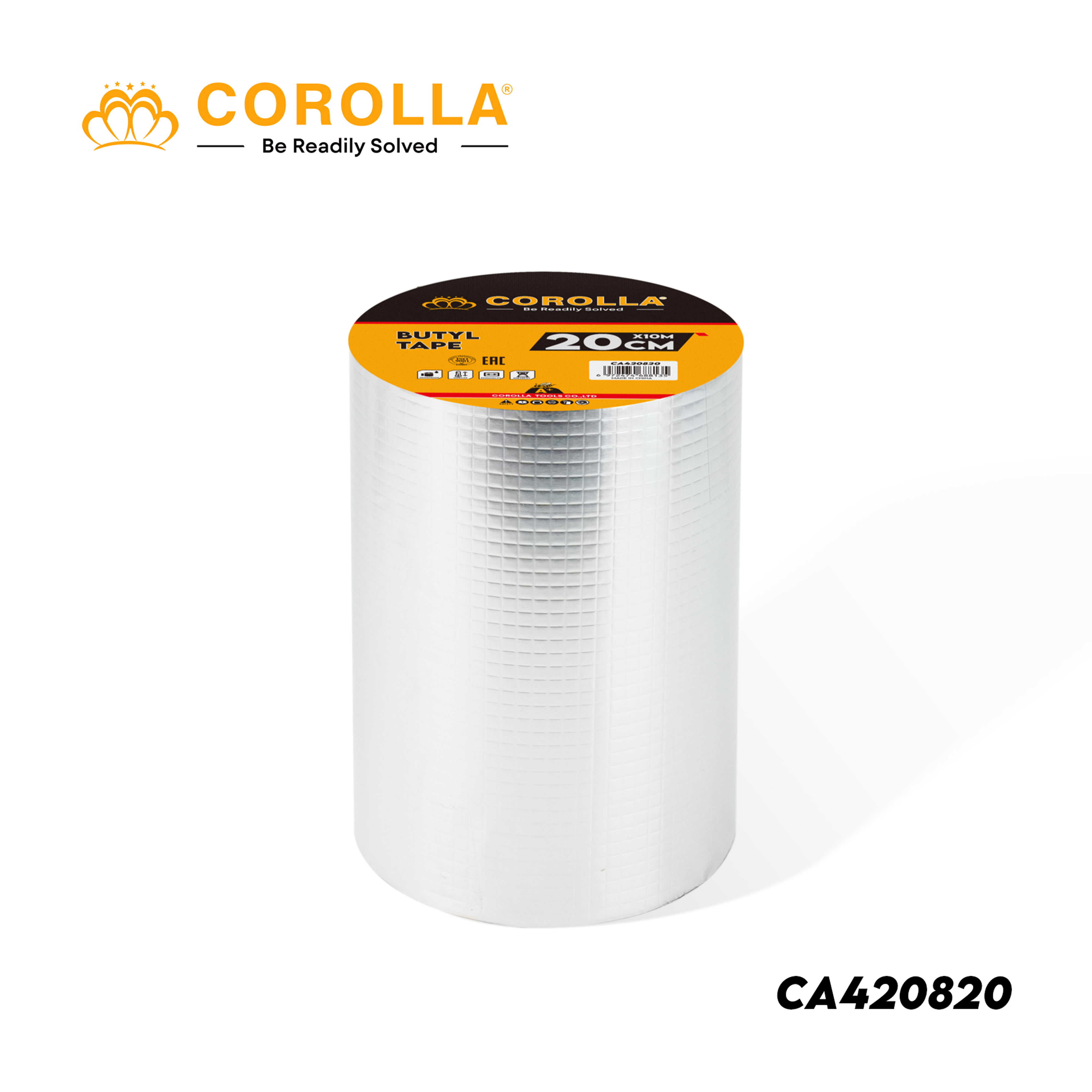 CA420820   COROLLA 银色布基胶带基胶带COROLLA丁基胶带防水漏胶带