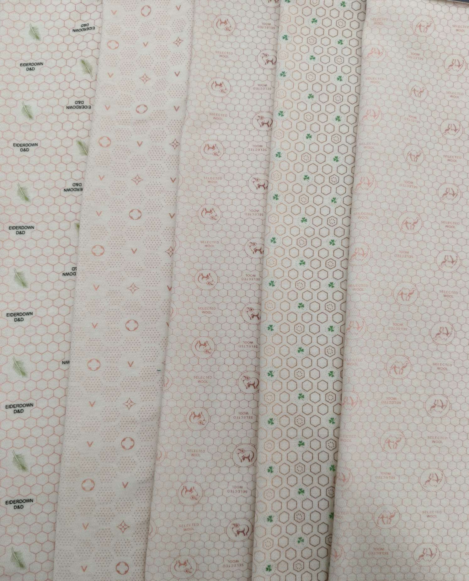 Down, silk, temperature-sensitive printed checkered velvet