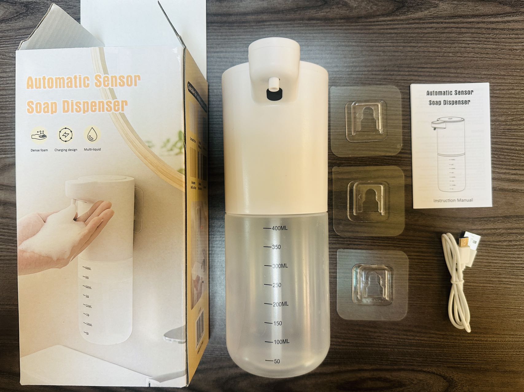 全自动感应泡沫洗手机USB电动皂液器新款智能自动洗智能感应