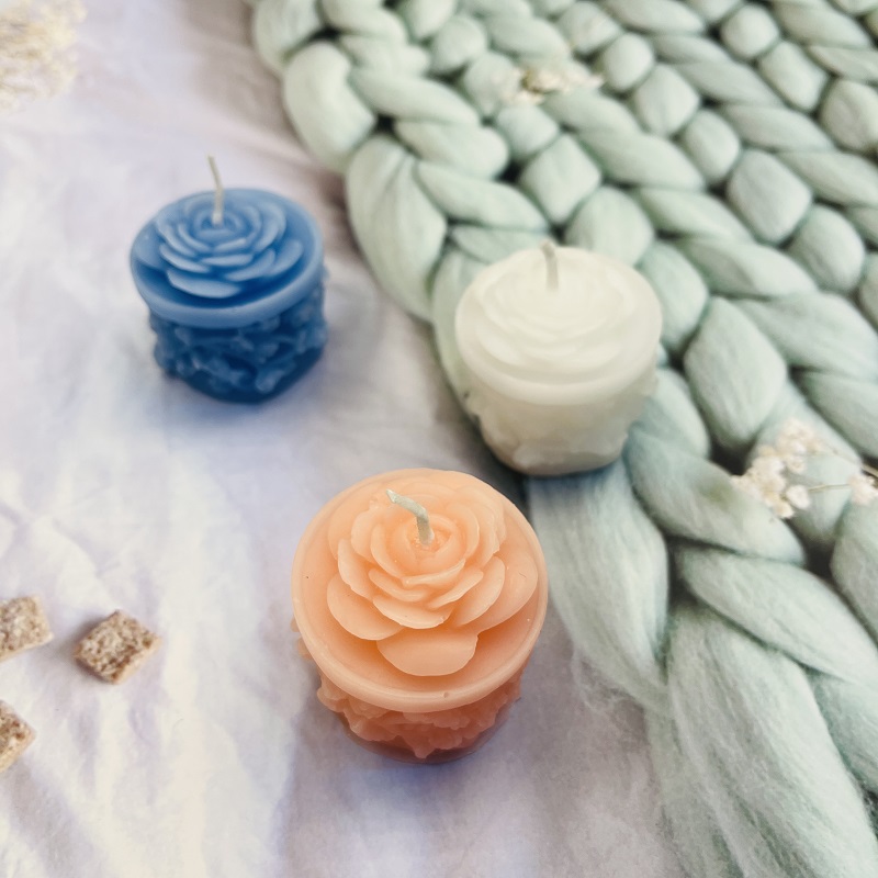 Gold powder scented candles for birthday parties, 10 small candles set, long-lasting fragrance candlestick decoration Specification image