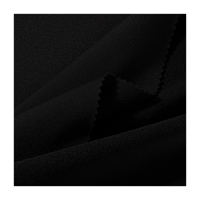 The polyester fabric is brushed on both sides