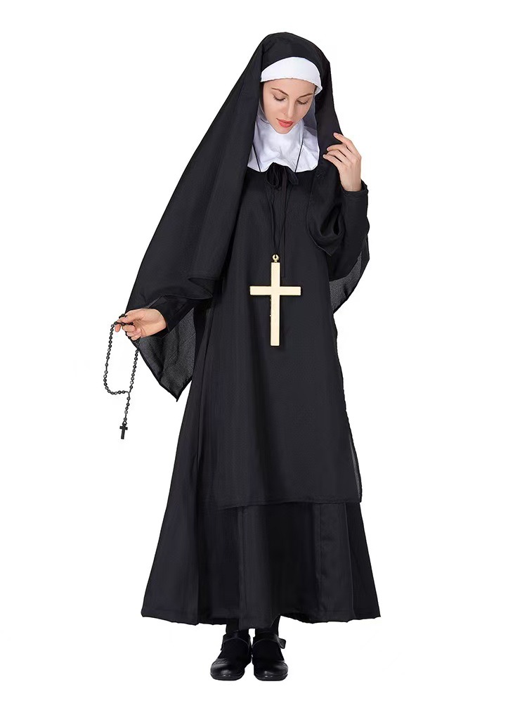 Amazon Halloween performance costumes, Virgin Mary costumes, nun costumes, priest costumes, dance performance costumes for export Application Scenario