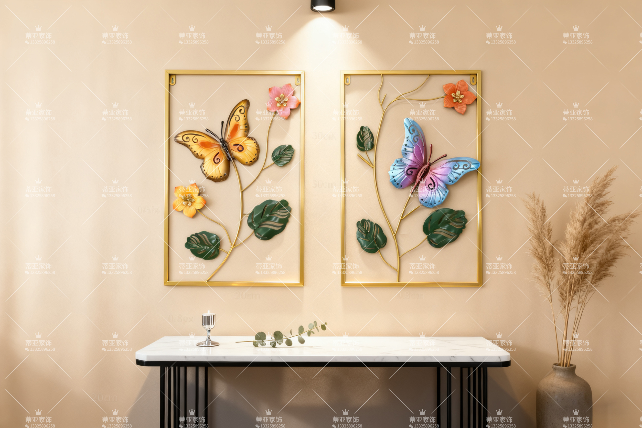 مصنوعات معدنية من زهار الفراشة في الشمال Specification image