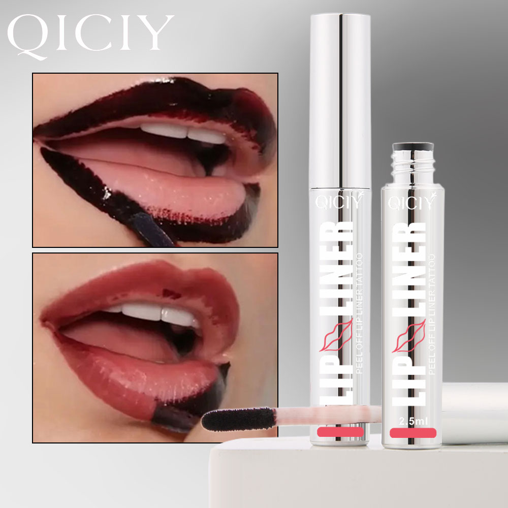 QICIY 四色撕拉唇线24小时长效持妆精致唇线哑光唇妆详情3