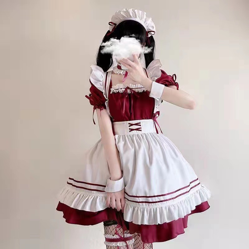 Maid outfits, maid pure desire sexy student plus-size daily cosplay Lolita maid lolita dresses, maid sets full figure