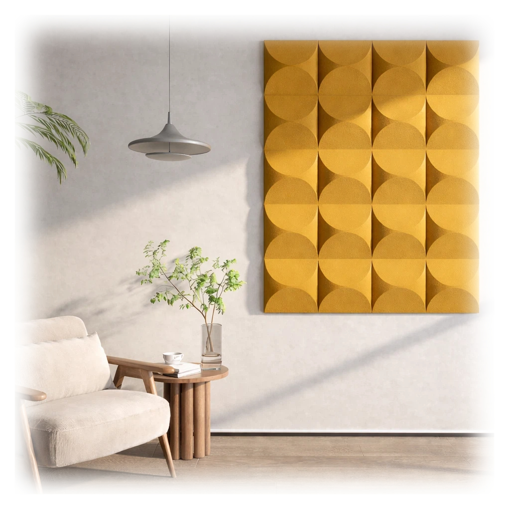 3D stereoscopic irregular design, polyester fiber sound-absorbing board, sound insulation material, decorative board, wall panel, mold opening, customizable, environmentally friendly noise-reducing acoustic panel, suitable for multiple scenarios in offices and homes Specification image