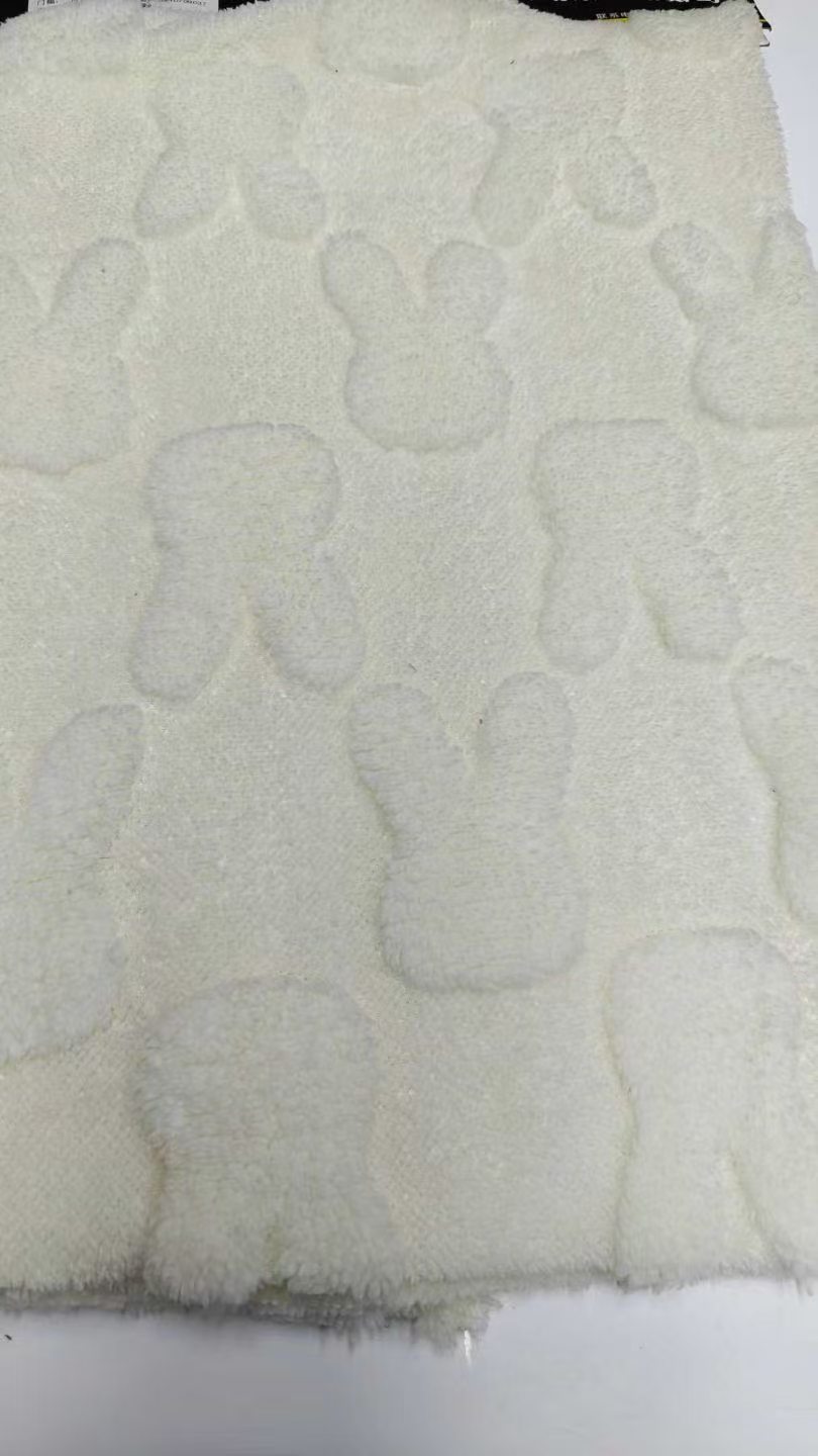 Coral fleece jacquard, Oli fleece jacquard, Oli fleece embossing, coral fleece embossing, double-sided coral fleece jacquard. Fabric jacquard detail image 10