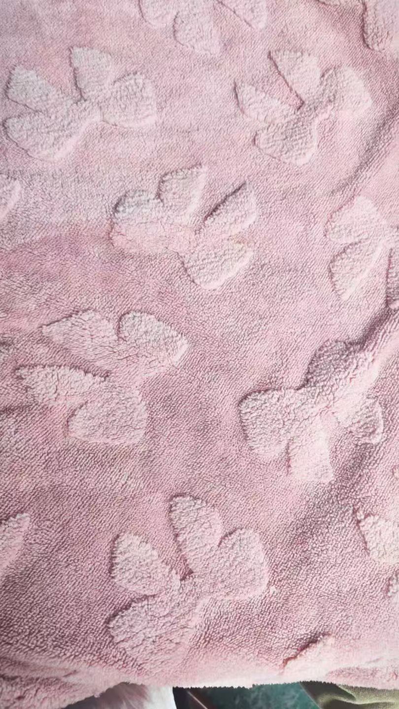 Coral fleece jacquard, Oli fleece jacquard, Oli fleece embossing, coral fleece embossing, double-sided coral fleece jacquard. Fabric jacquard Item Picture