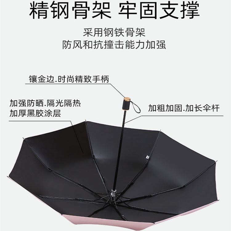 绿色折叠伞透明雨伞大雨防晒一次性拐杖伞女套头户外详情15