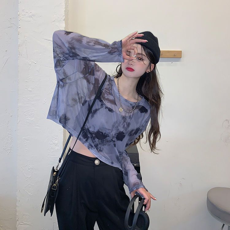 网布印花网布扎染韩国网印花，韩国网扎染，美国网印花，美国网扎染砖块往印花砖块往扎染防晒衣空调衣空调罩防晒口罩防晒袖防晒套详情图15