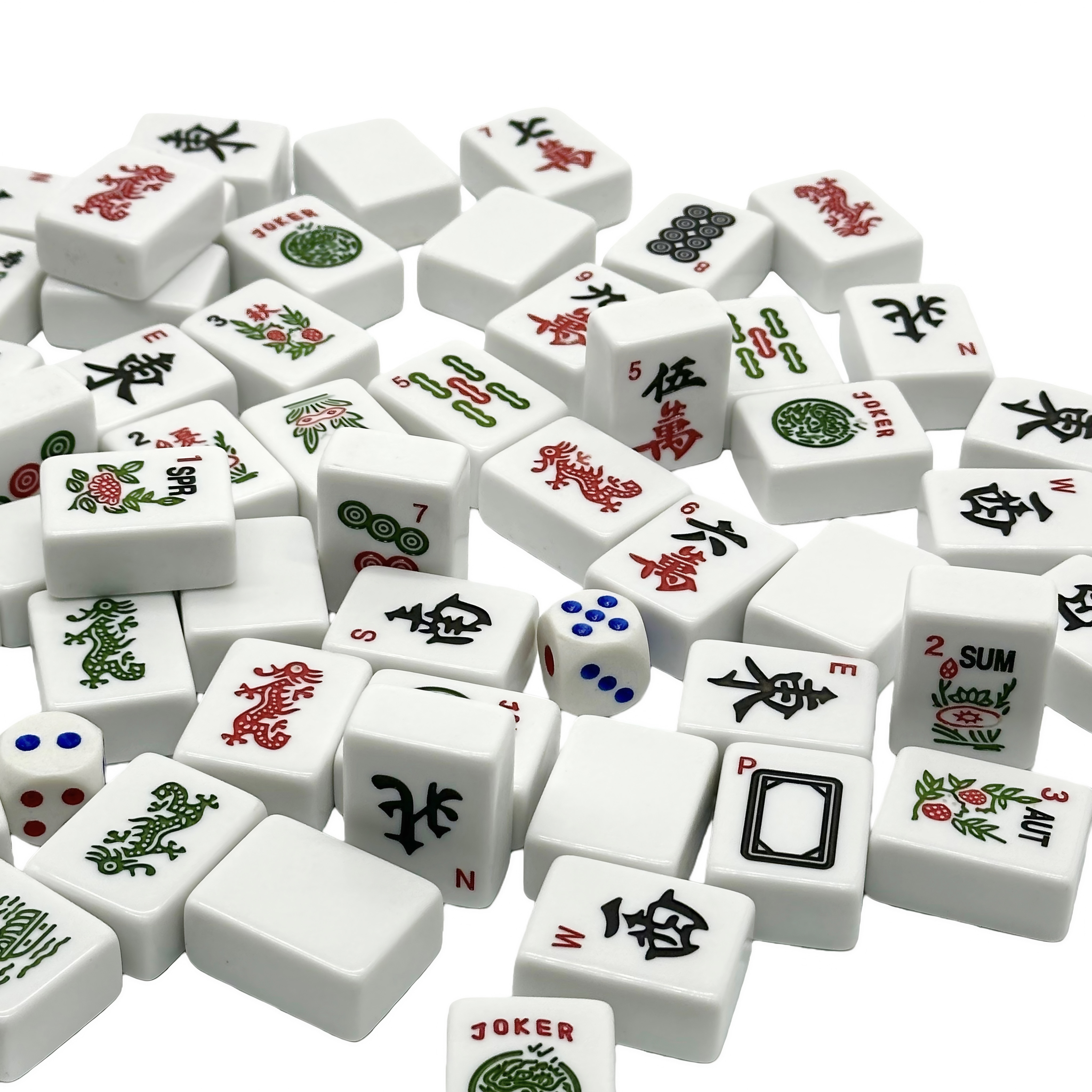 166 American mahjong tiles made of melamine material from the original factory support customization. Comfortable to the touch, durable, timely delivery, and export of high-quality products Specification image
