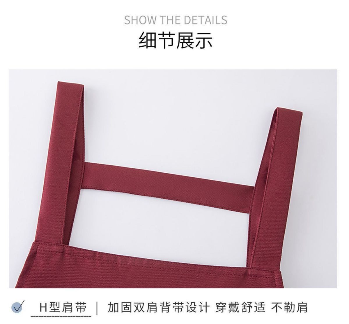 New custom-made aprons for kitchen use, waterproof and stain-resistant for cooking, cute oil-resistant waists, work clothes for baking, fashionable for work, and printed characters pic 11