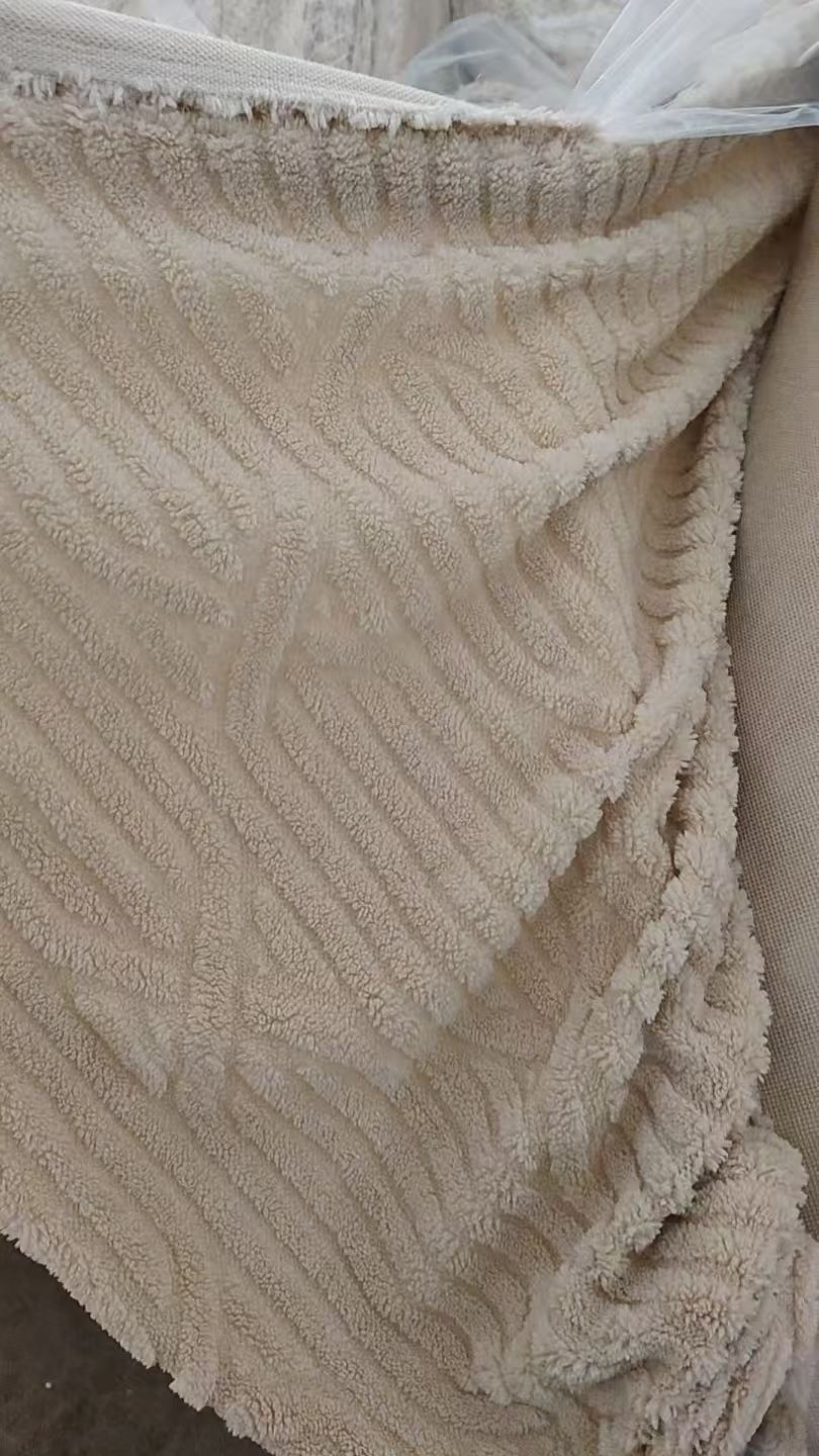 Coral fleece jacquard, Oli fleece jacquard, Oli fleece embossing, coral fleece embossing, double-sided coral fleece jacquard. Fabric jacquard detail image 17