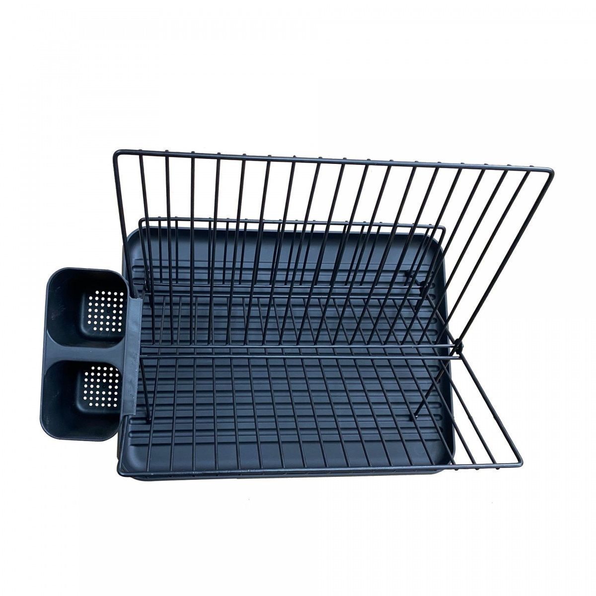 Kitchen sink, plate, sink, tabletop, chopsticks, bowls and plates, storage rack, spoon, multi-functional counter, draining basket, multi-layer black and white detail image 5