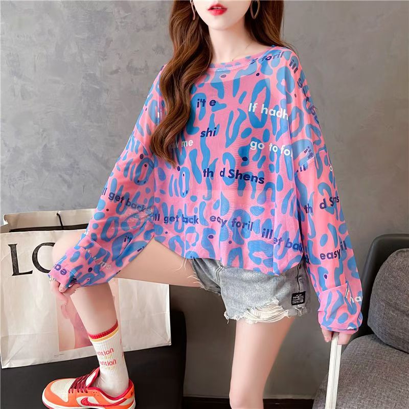 Mesh printing. Korean screen printing. American screen printing. Polyester spandex screen printing. Tie-dyed and printed sun-protective clothing. Air-conditioned clothing. Air-conditioned shirt smock. Sleeve sun protection mask. Sun protection hat net. detail image 5
