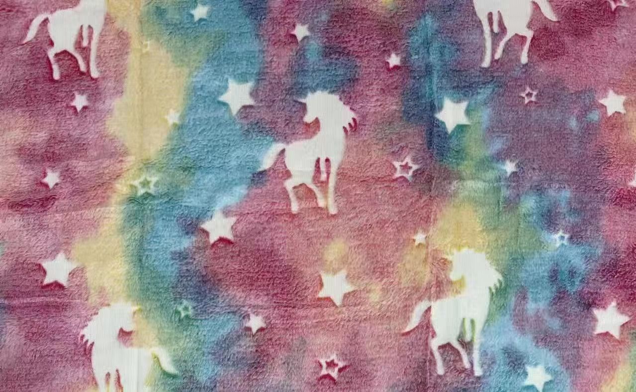 Fluorescent coral fleece. Fluorescent coral fleece printing, fluorescent super soft printing, fluorescent double-sided coral fleece, fluorescent super soft luminous printing, luminous home wear, luminous air conditioner quilt, luminous quilt, luminous back set. detail image 17