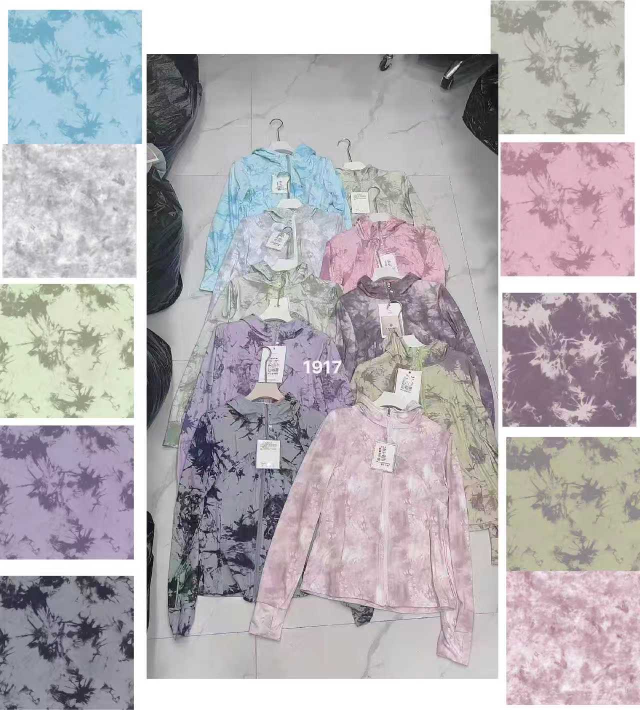 Sun-protective clothing, sun-protective clothing, sun-protective clothing with fleece fabric. Ice silk Sun protection tie-dye ice silk, sun protection print. Imitation nylon tie-dye. Cotton-like printing. Nylon printed nylon tie-dye. Camouflage rainproof fabric
