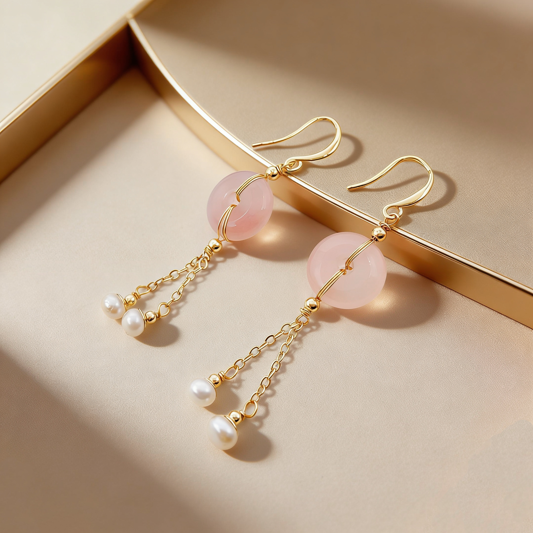 Long and elegant agate earrings, ear strings, silver stud earrings, women's fashionable earrings, women's accessories, women's fashion Specification image