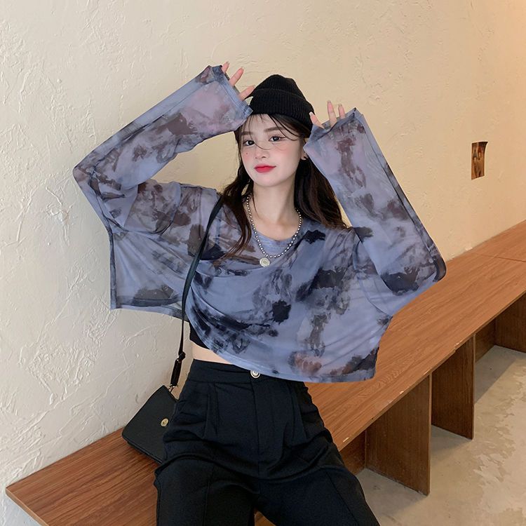 网布印花网布扎染韩国网印花，韩国网扎染，美国网印花，美国网扎染砖块往印花砖块往扎染防晒衣空调衣空调罩防晒口罩防晒袖防晒套详情图11