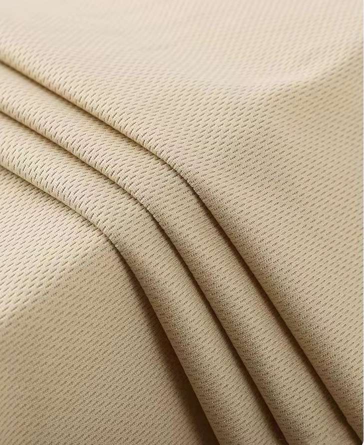 All-polyester 75D bird's eye fabric knitted breathable T-shirt, basketball uniform, mesh fabric jersey, quick-drying sportswear fabric mesh fabric