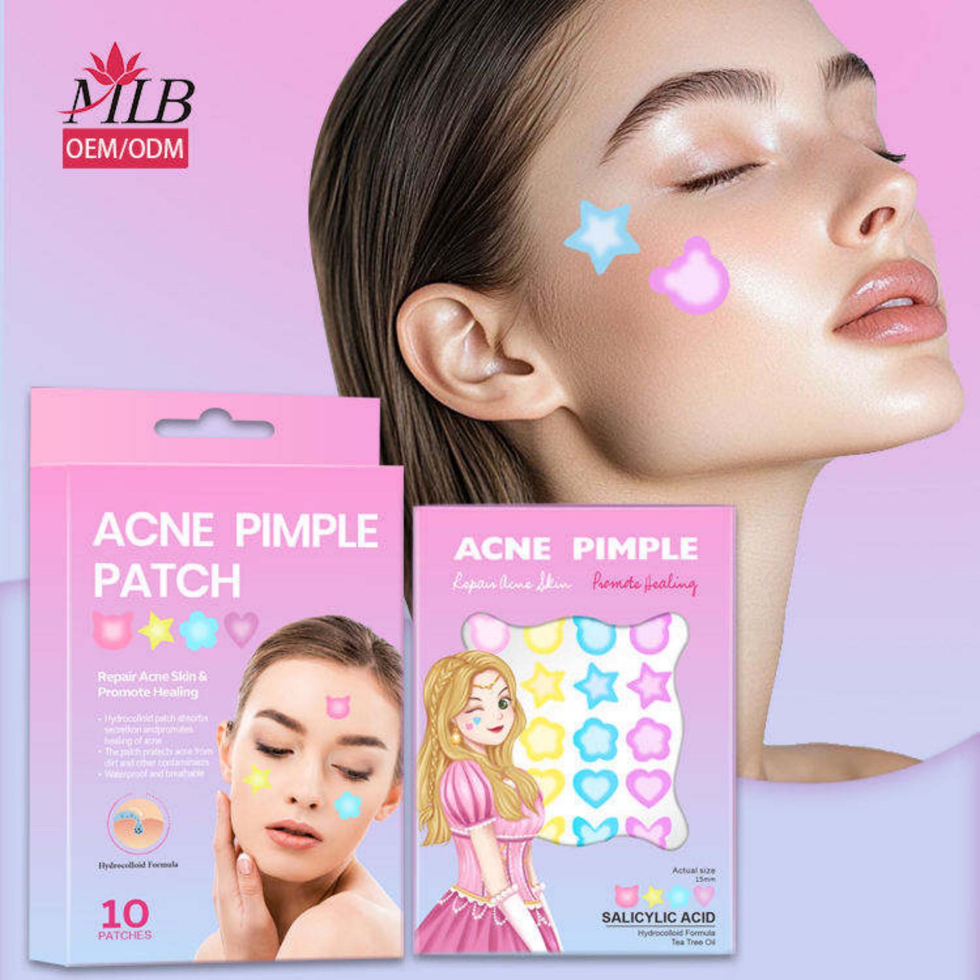 Customized labels, variable-shaped acne patches, dot-shaped acne care acne patches Specification image