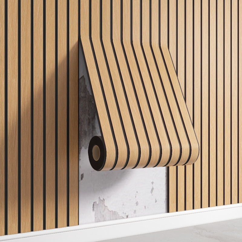 The manufacturer offers cross-border delivery of 3d stereoscopic grille wall stickers, wood-grain self-adhesive wallpaper stickers for background wall decoration and renovation