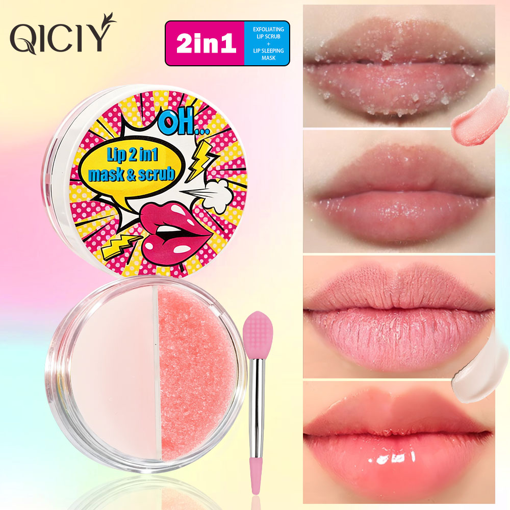 QICIY Lip Two-in-one Scrub and Lipstick Repair and Brightening details Picture