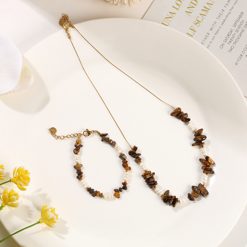 Natural pearl necklaces, bracelets, sets, cross-border heavy industry accessories, jewelry, jewelry covers, decorative items, wholesale original new products, 2026 European trendy items details Picture