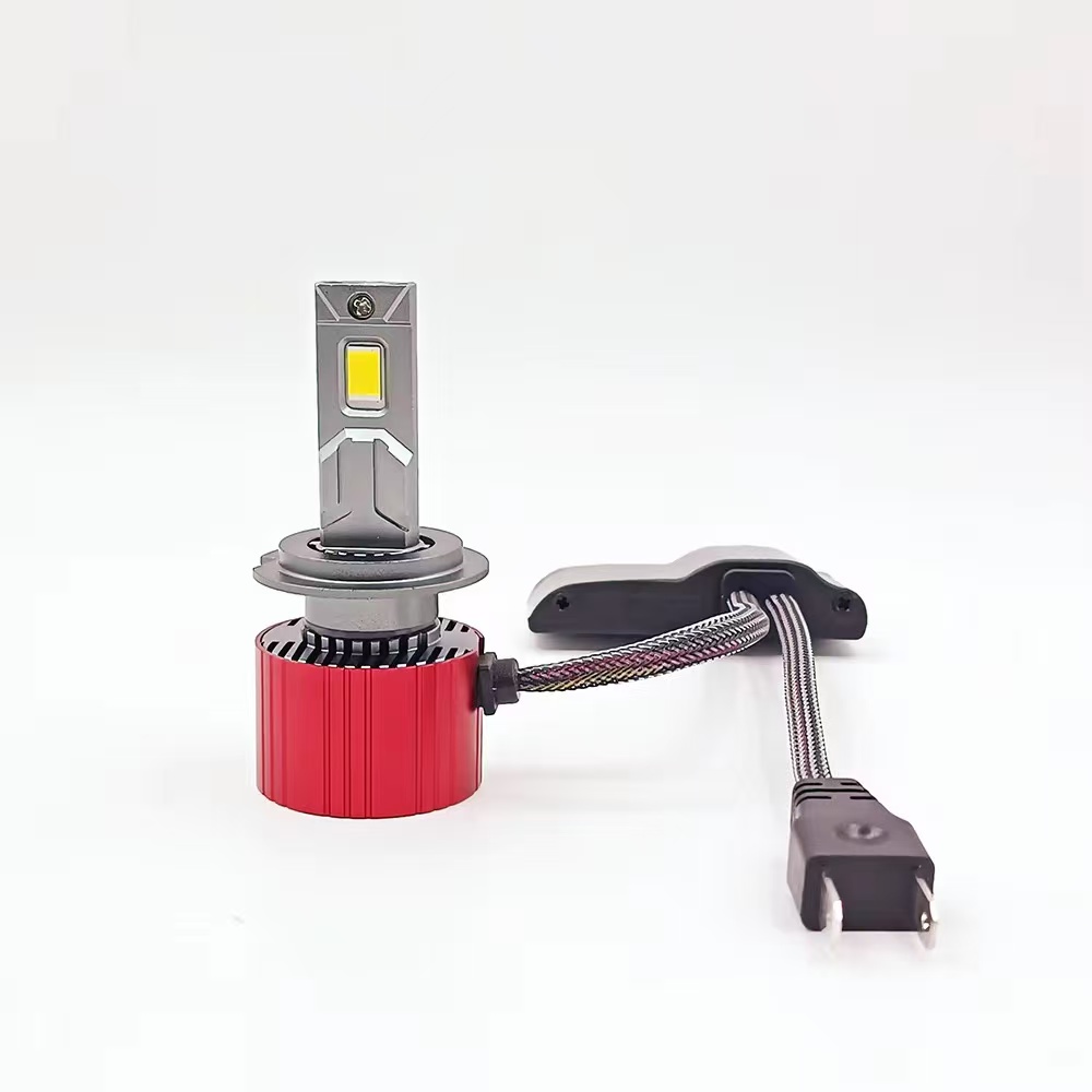 Dual copper tube automotive led headlights H7H4 high-power headlamps, ultra-bright integrated high and low beam headlights, 100W high brightness pic 8