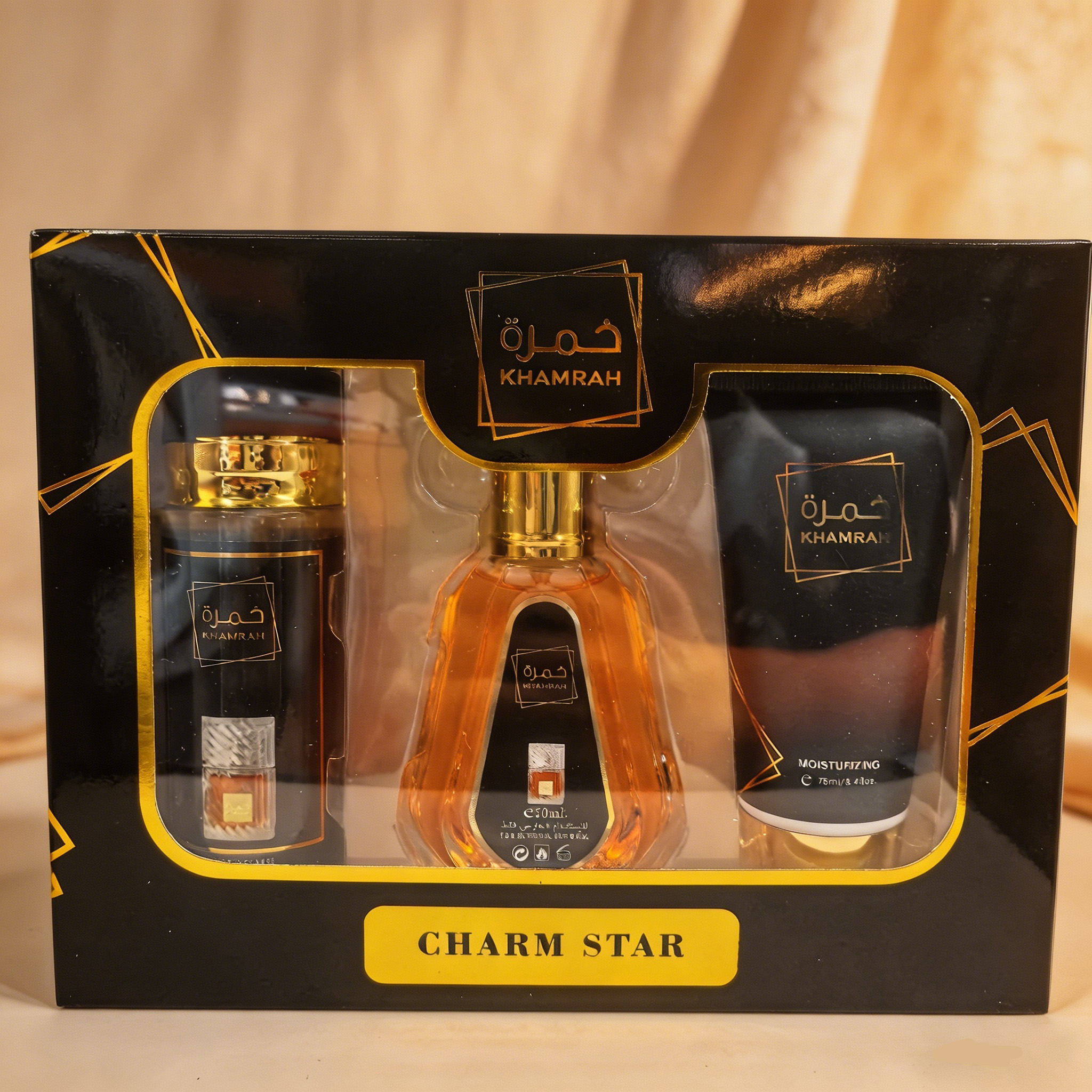 Khamrah Charm Star Perfume Gift Box Set is an excellent gift Item Picture