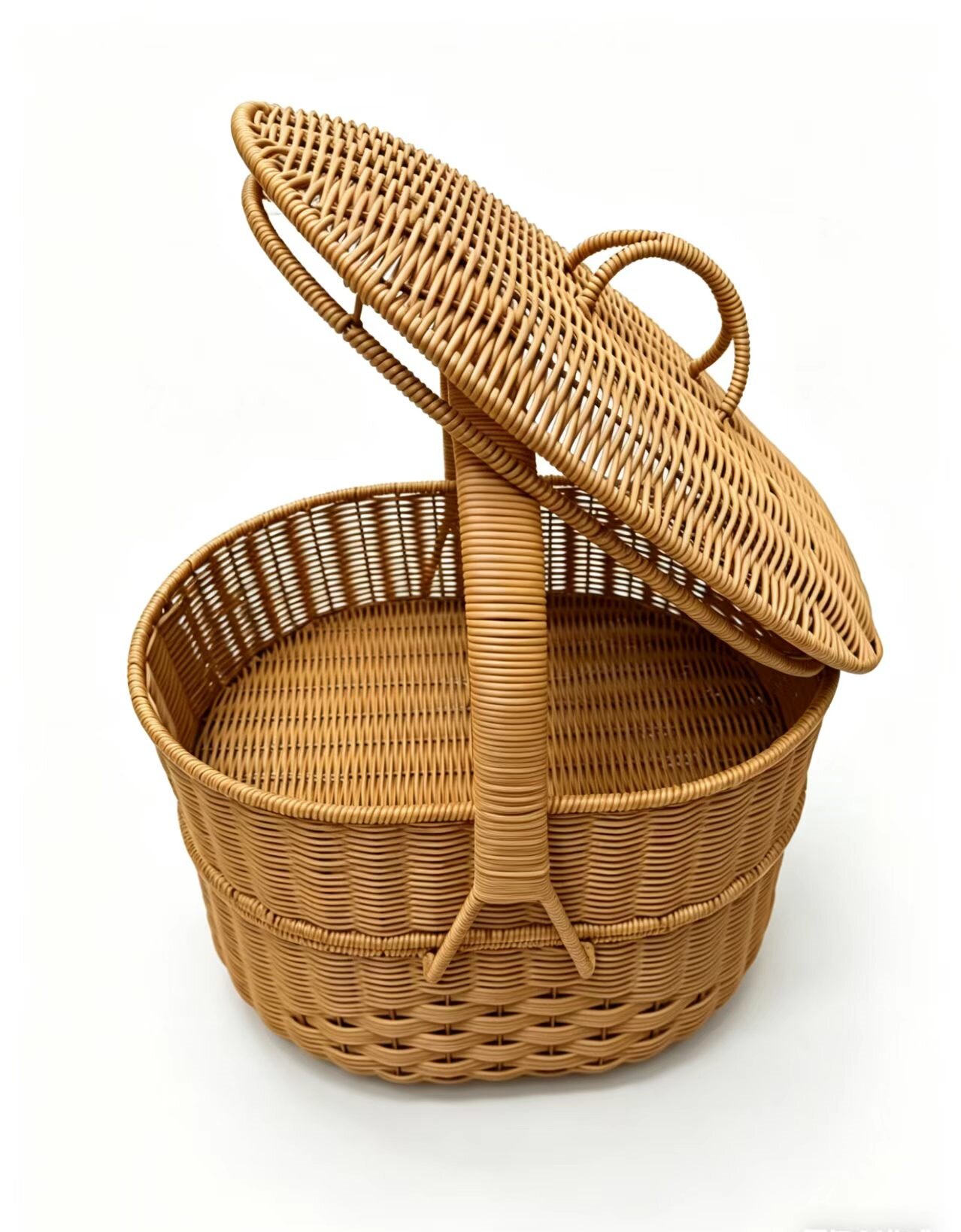 ويحياكة البيضة في شكل طابقين من سلة الزهور والفواكه، سلة الفواكه بالحليب details Picture