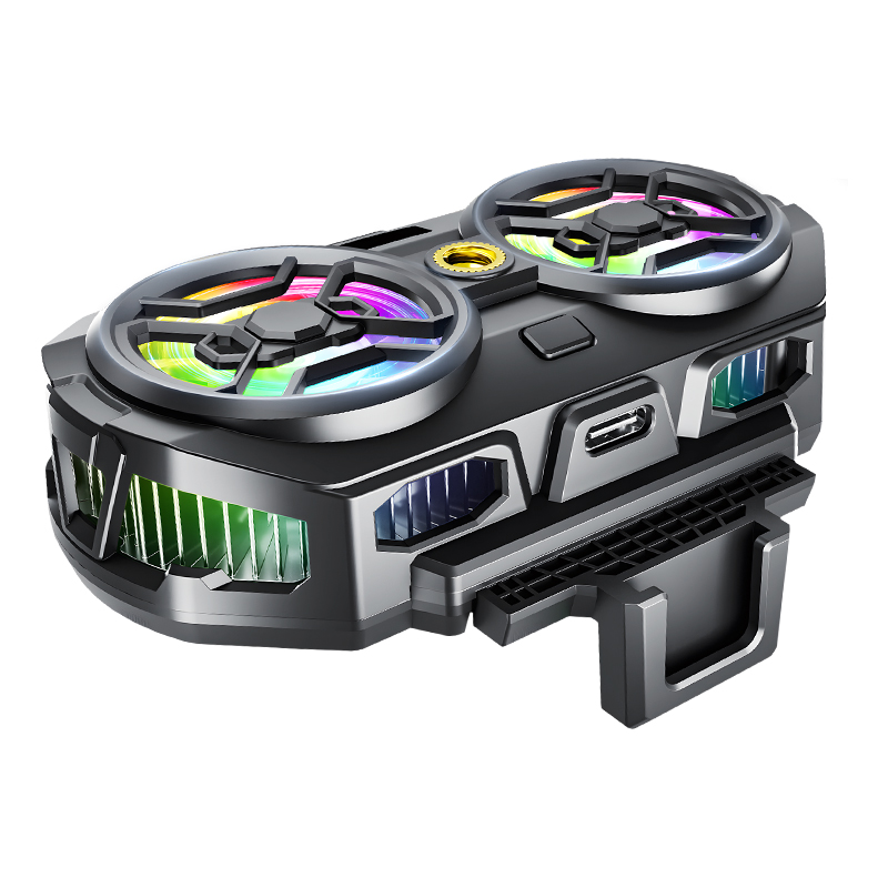 Live streaming heat sink, ultra-quiet semiconductor cooling back clip, all-in-one e-sports game cooling device, digital display AI temperature control Application Scenario
