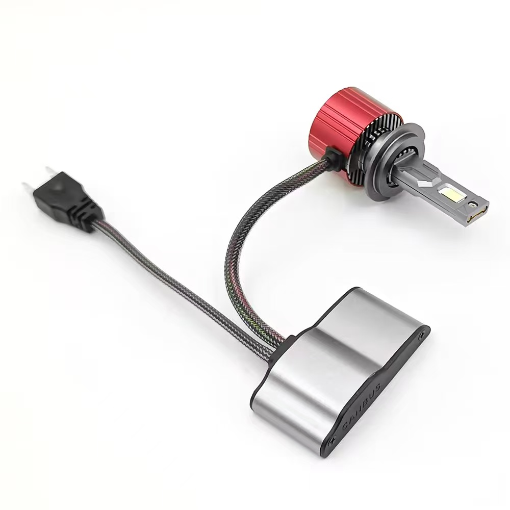 Dual copper tube automotive led headlights H7H4 high-power headlamps, ultra-bright integrated high and low beam headlights, 100W high brightness Item Picture