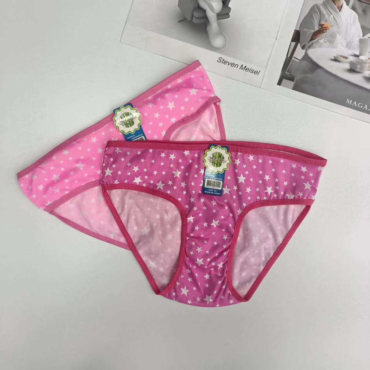 DD-513 #XL export Underwear, women's underwear, Milk silk-screen printed women's underwear, Women's briefs, underwear, QNI Specification drawing